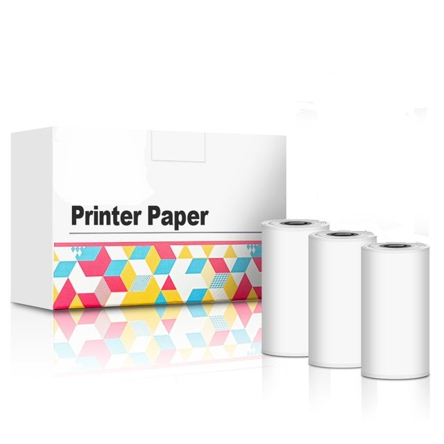 3 Rolls Sticky Thermal Paper